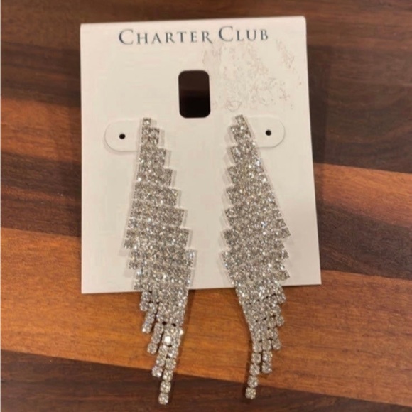 Rhinestone Earrings - Picture 1 of 3